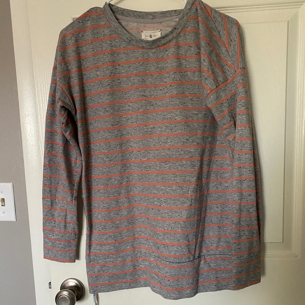 Lou & Grey | Side Zip Crew Neck Sweater